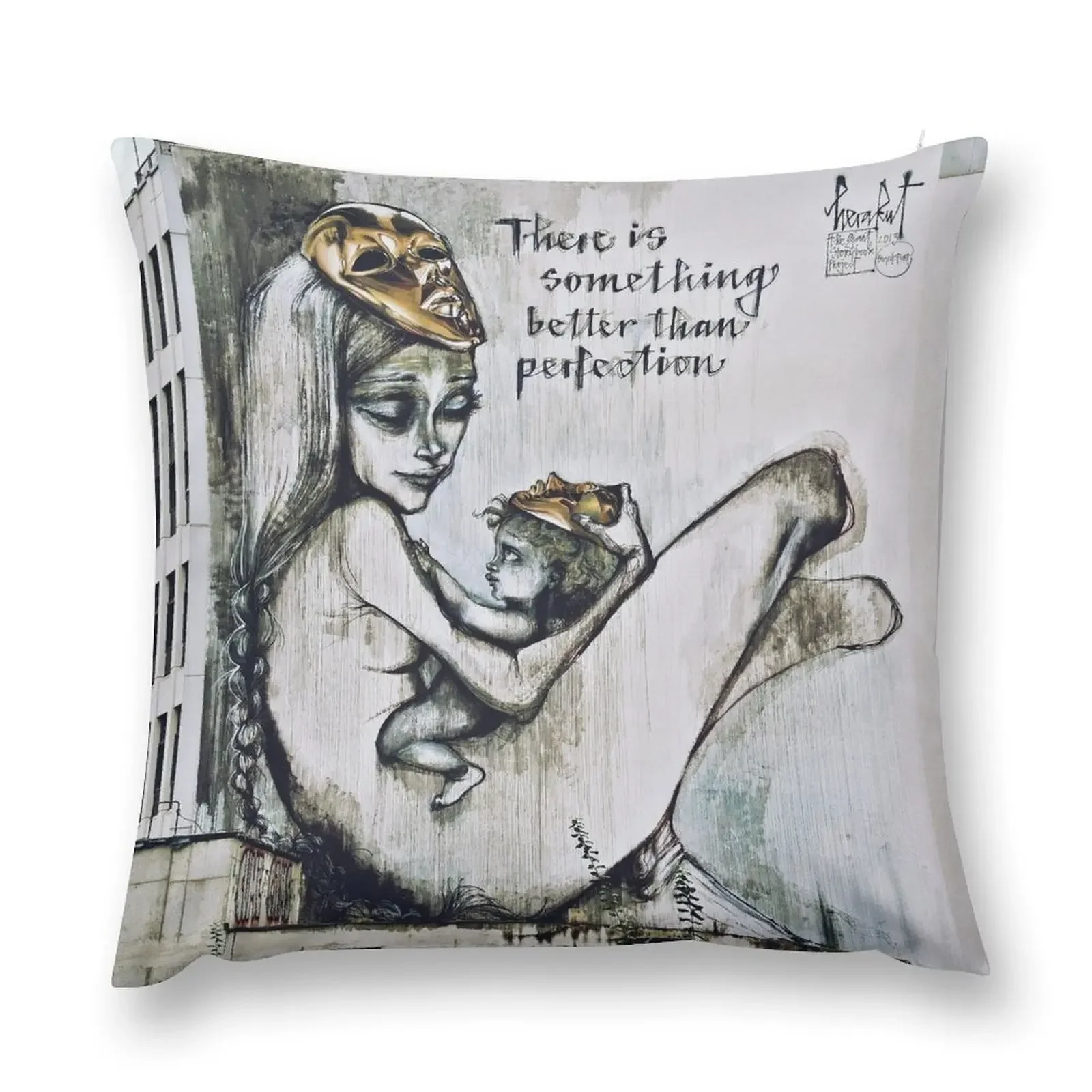 There is something better than perfection Throw Pillow Pillow Case luxury decor pillow