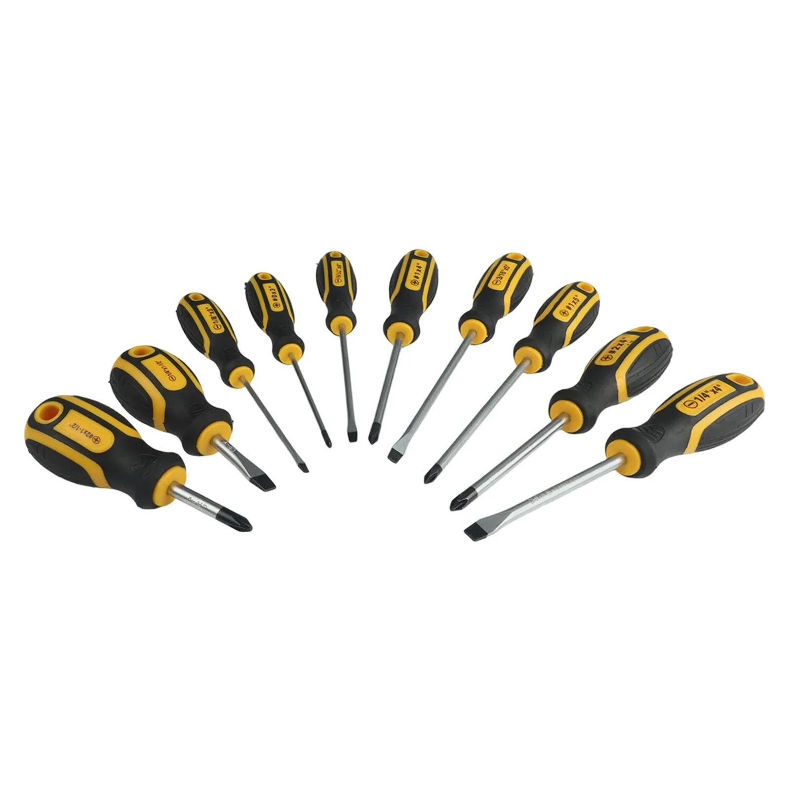 

Chromium Vanadium Steel Comfort Grip Handle Household Repairs For Household Use 10 Piece Magnetic Screwdriver Set
