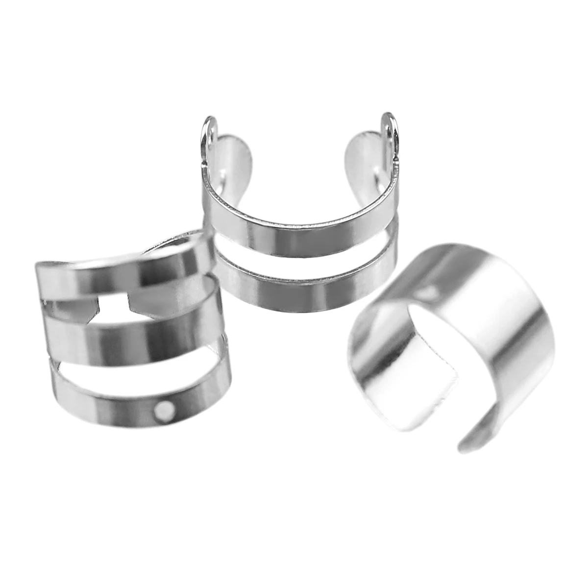 10-11mm Stainless Steel Double/Triple-Wire Earring Clips for DIY Jewelry Making Necklaces Bracelets Pendants Accessories - view 4