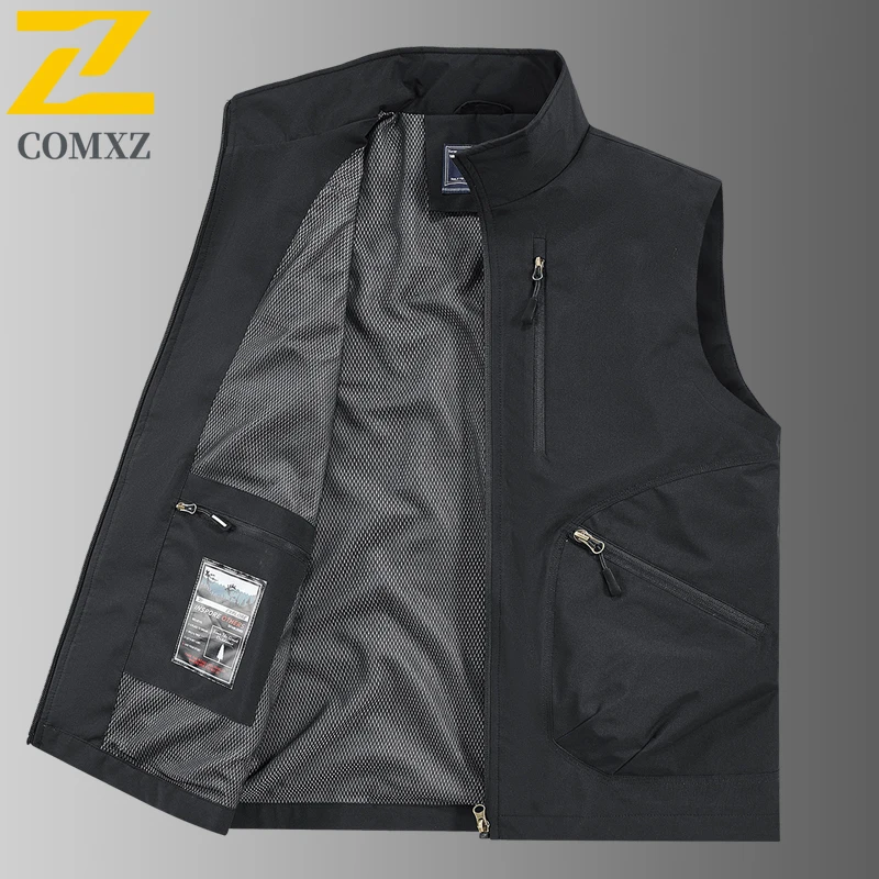 

Мужской повседневный жилет, весна-лето, удобный дышащий многофункциональный куртка без рукавов для фотографа, уличный жилет для кемпинга и пешего туризма