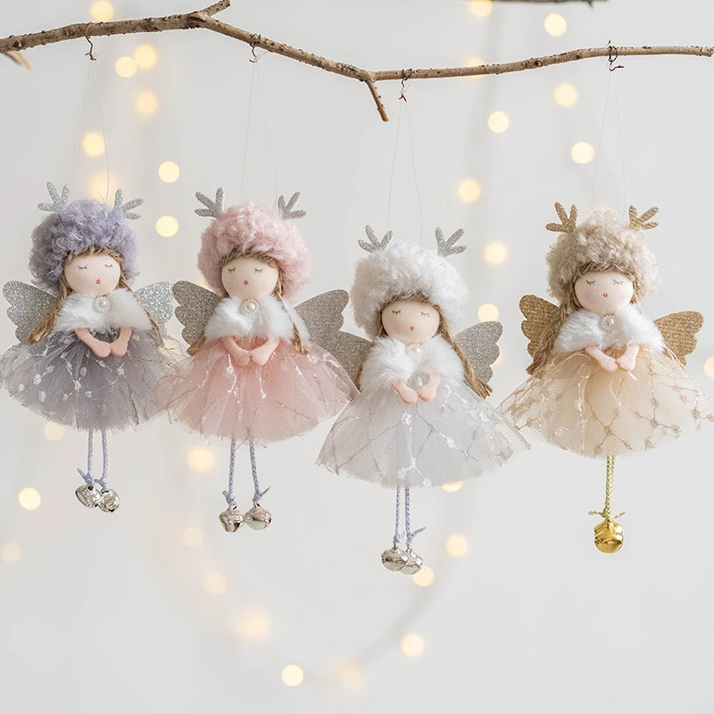 2023 Navidad Christmas Angel Dolls Xmas Tree Pendant Ornaments 2024 New Year Gifts Christmas Decoration for Home Natal Noel Deco