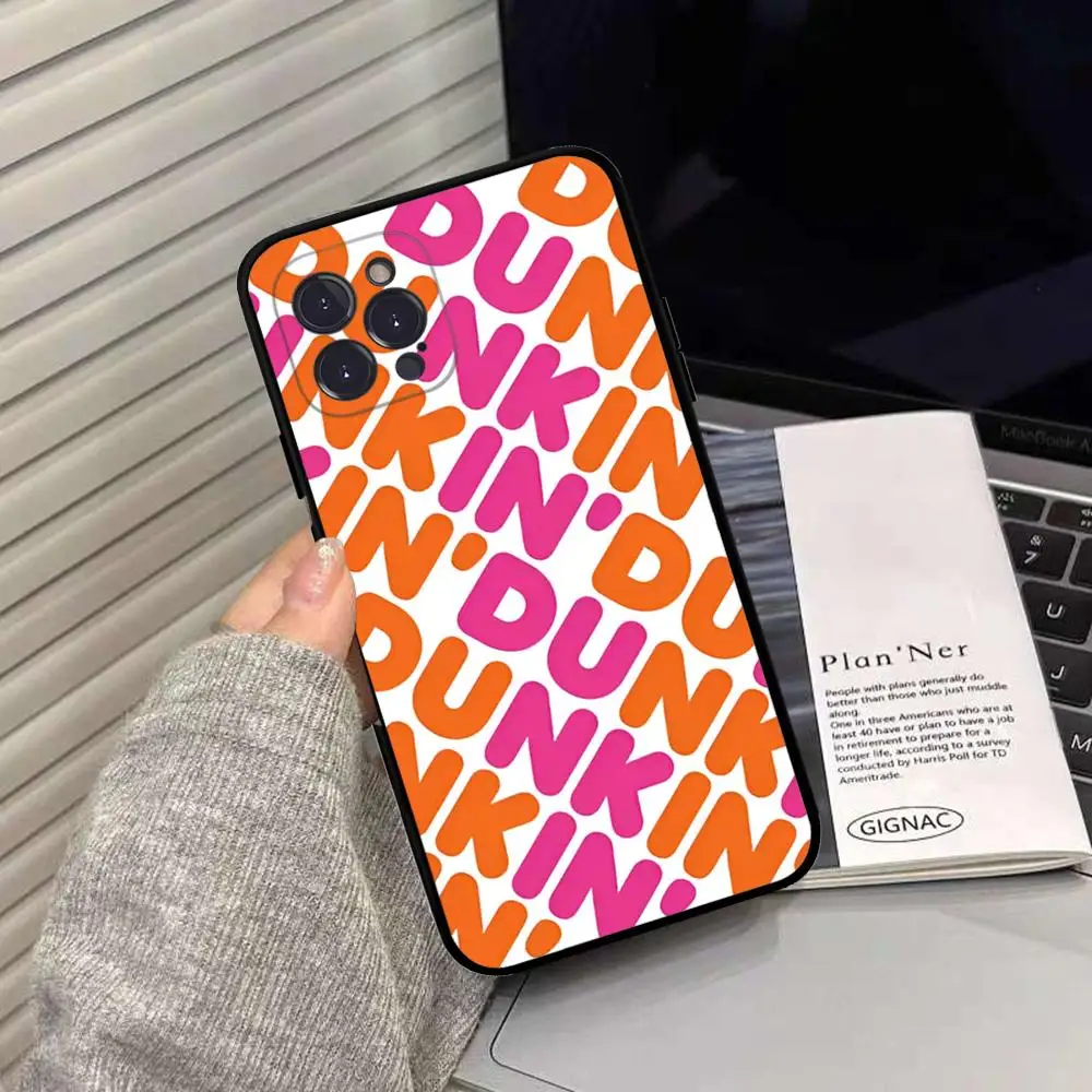 Dunkin Donuts Coffee Phone Case Silicone Soft for iphone 15 14 13 12 11 Pro Mini XS MAX 8 7 6 Plus X XS XR Cover