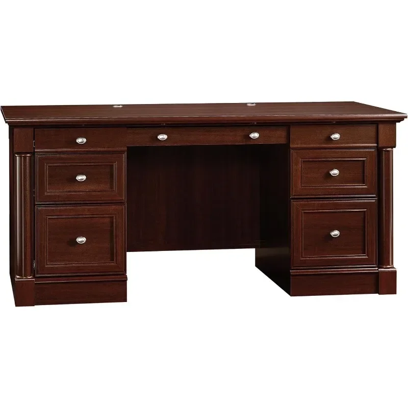 Sauder Executive Desk, Selected Cherry Wood Finish Escritorios Para Computadora  White Desk with Drawers