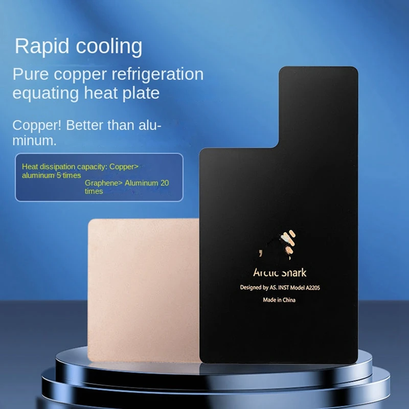 Mobile Phone Cooler Copper Graphene Sheet Tablet Dissip Uniform Plate Increases Heat Dissipation Area