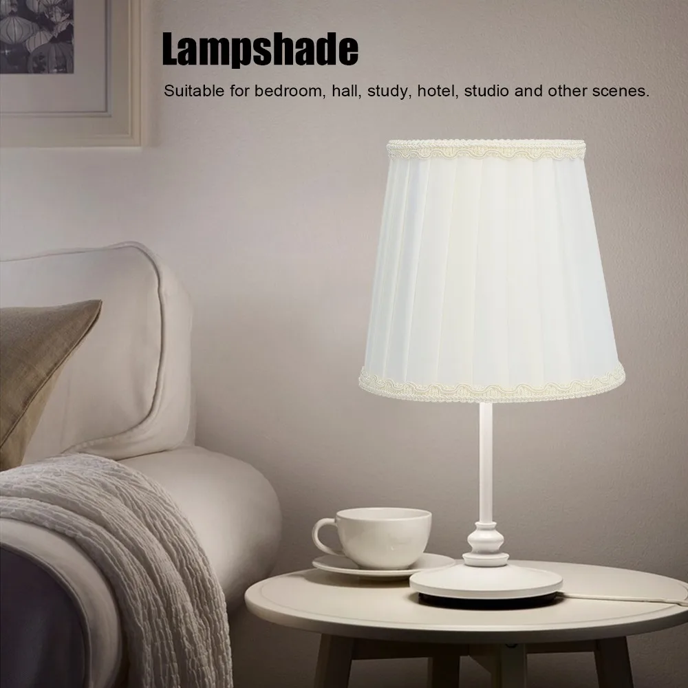 6PCS Modern Fabric Lampshade Clip On Design 5.5 inch Height Lamp Cover Wall Lamp Shade Floor Lamp