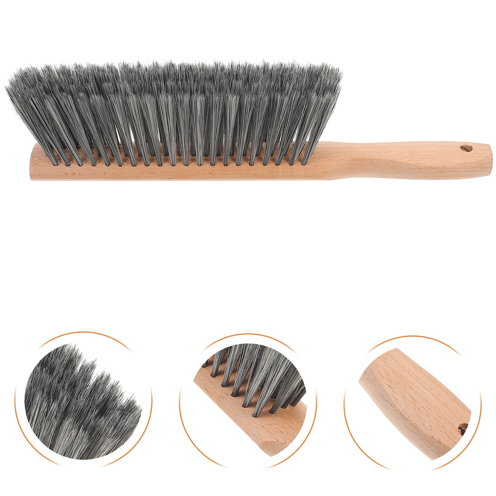 تنظيف فرش إزالة الغبار على طاولة السرير، مكنسة يدوية خشبية، أريكة أبي #6