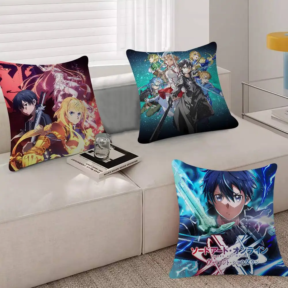 Asuna S-sword Art Online Progressive Pillow Anime Pillow Sofa Bed Head Pillow Cover Cushion Cover Fashion 30x30 40x40 45*45cm