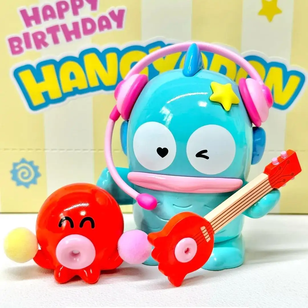 

MINISO Ugly Fish Hanton Blind Box Happy Birthday Series Mysterious Box Ugly Cute Half Русалка Фигурка Орнамент Подарок-сюрприз