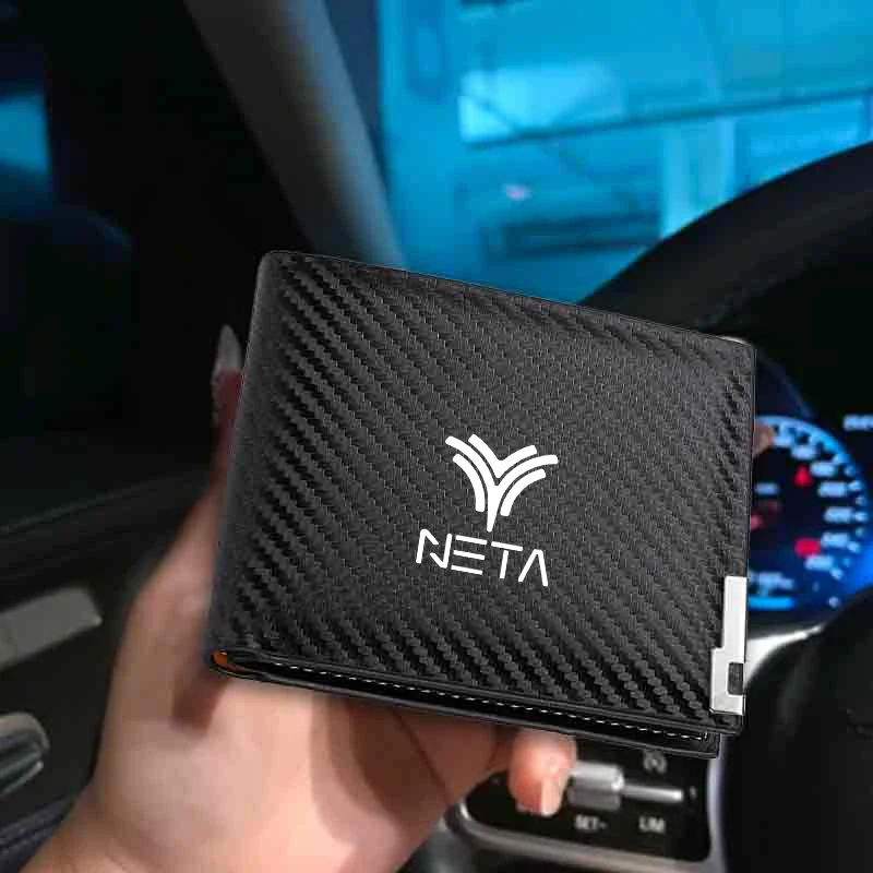 Picture 4: Car Interior Accessories Carbon Fiber Driver License Storage Wallet For NETA Luxgen Ora Exeed Iveco VGV
