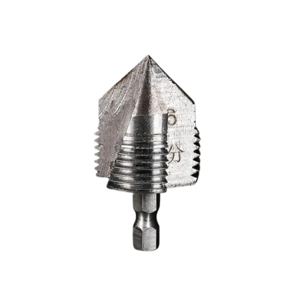 Punte da trapano per alesatura per tubi filettati Maniglia esagonale Apertura del foro Raccordo per tubi dell'acqua Alesatore Cuscinetto in acciaio ad alta durezza