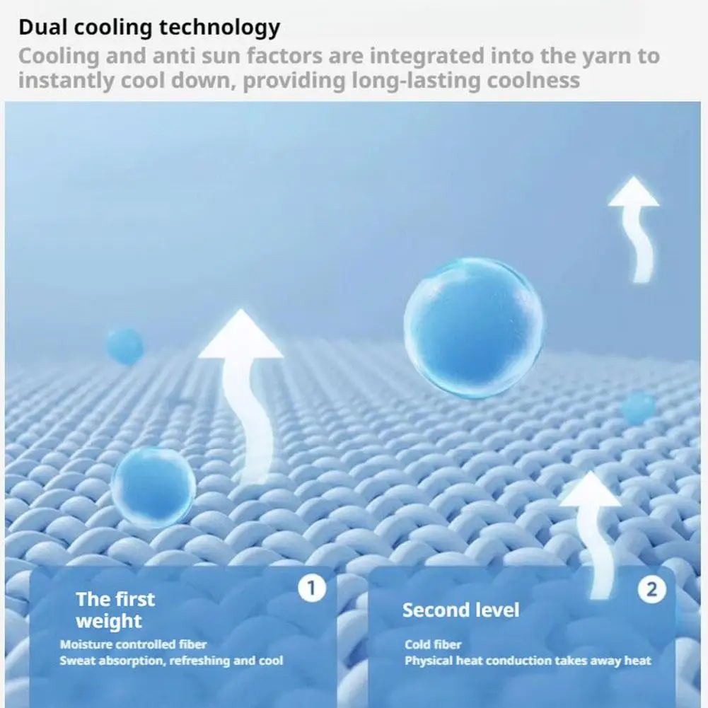 2025 New Men's And Women's Summer Sunscreen Ice Sleeve Face Mask, UV Resistant Ice Silk Sleeve Cover For Driving And Cycling