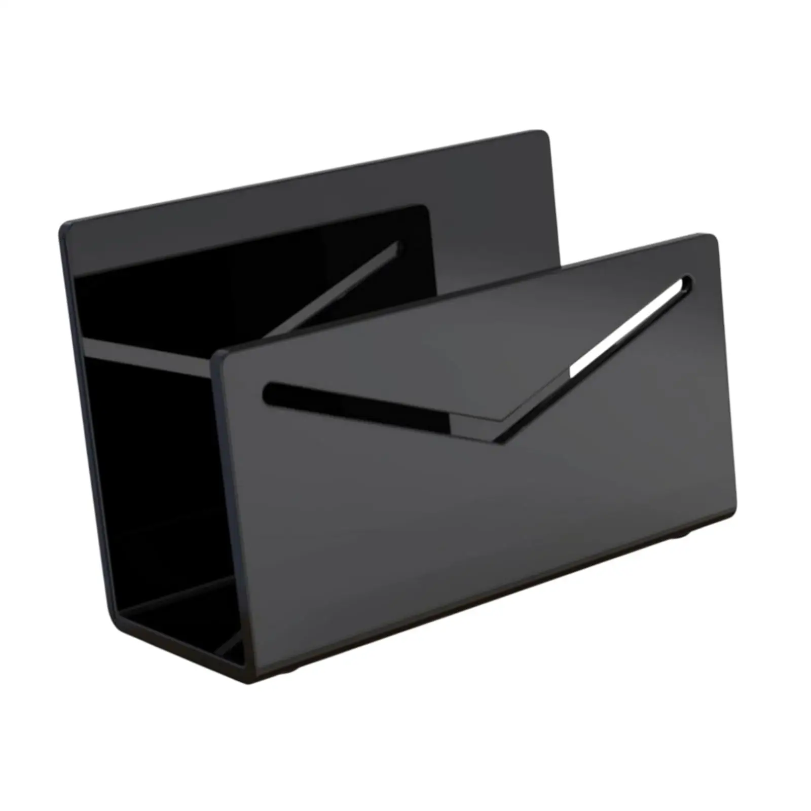 Acrylic Mail Holder Letter Holder Vertical Lightweight Mail Sorter Stand Desk Envelope Holder for Home Office Countertop Desk