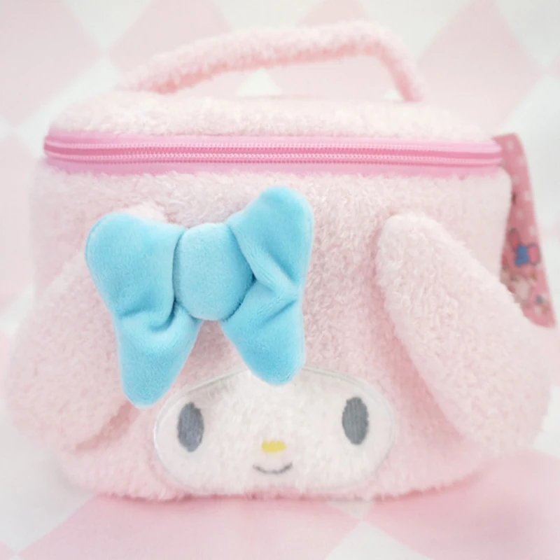 Sanrio Kuromi Hello Kitty Portable Cosmetic Case Makeup Bag Cute My Melody Toiletries Organizer Waterproof Travel Bag Girls Toys