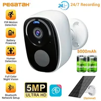 Security Cameras Wireless Outdoor, 2K 5MP Battery Powered 4G Security Camera with Spotlight Siren, 2-Way Audio, Waterproof