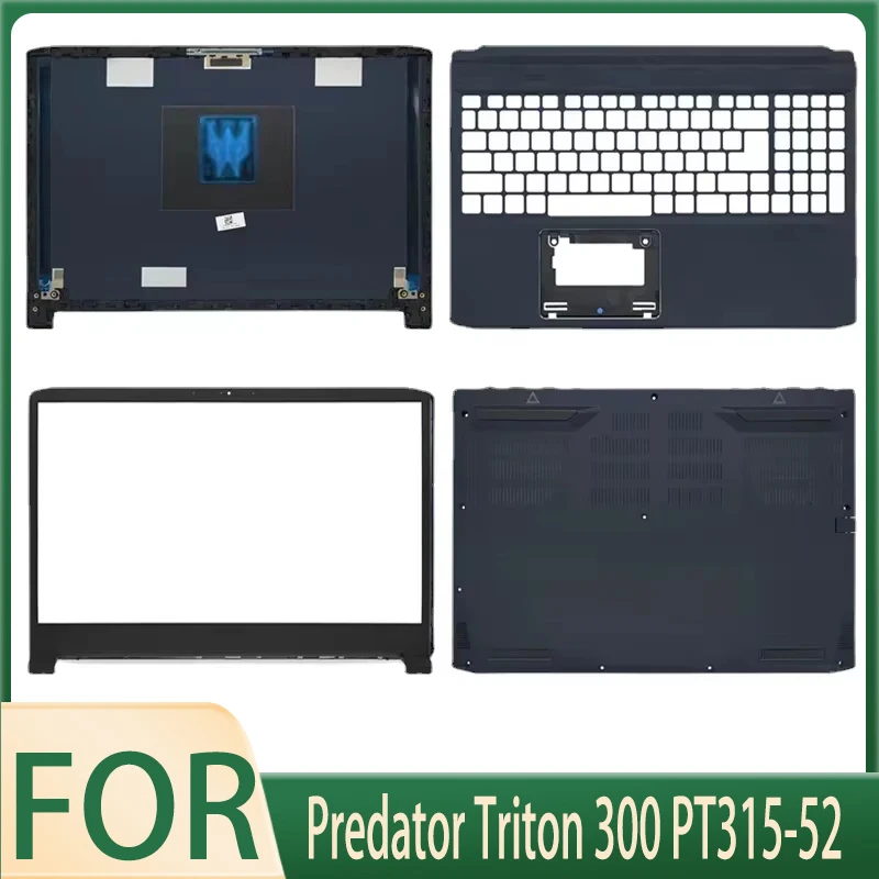 

NEW Bottom Base Case for Predator Triton 300 PT315-52 Laptop LCD Back Top Cover Front Bezel Palmrest Upper Rear Lid Blue