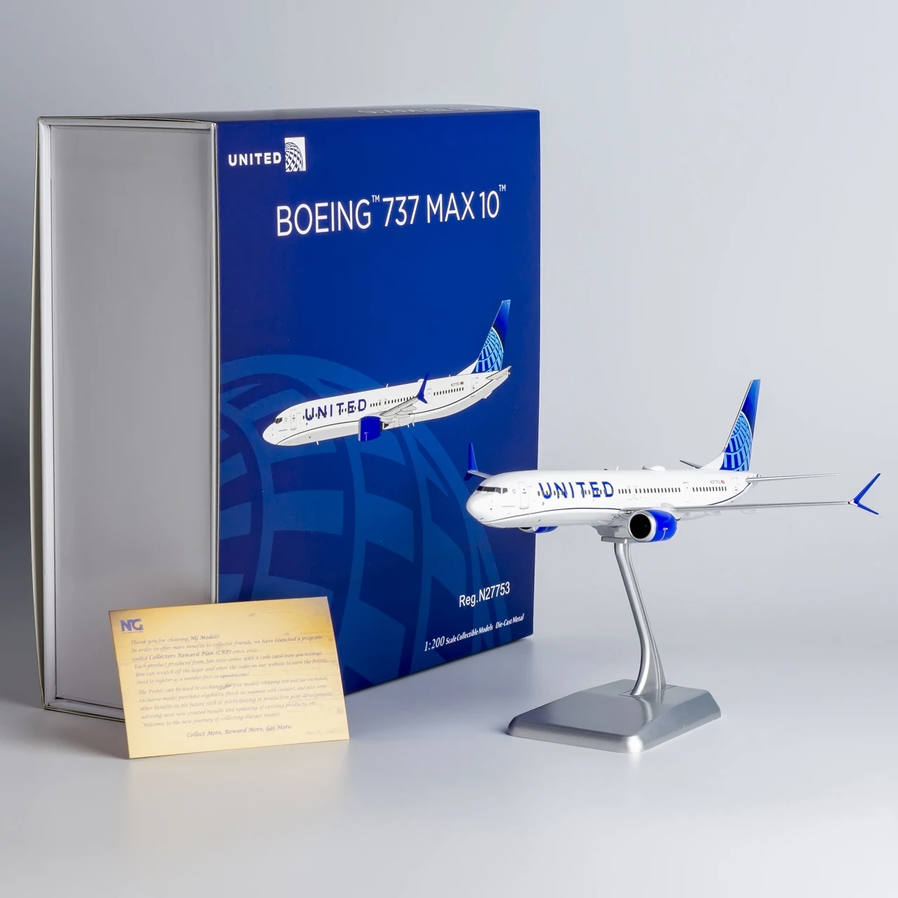 95001 Alloy Collectible Plane Gift NG Model 1:200 United Airlines 