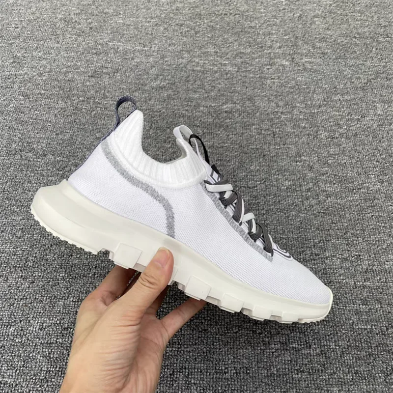 

Italian Luxury Knitted Casual Shoes Outdoor Men's Walking Cozy Slip-On Summer Breathable Platform Non-Slip Sneakers