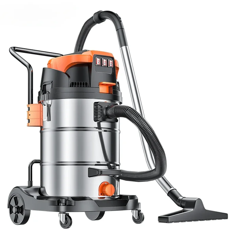 3-motor 3000W 70L High Quality Wet and Dry Industrial Plastic Tank Vacuum Cleaner