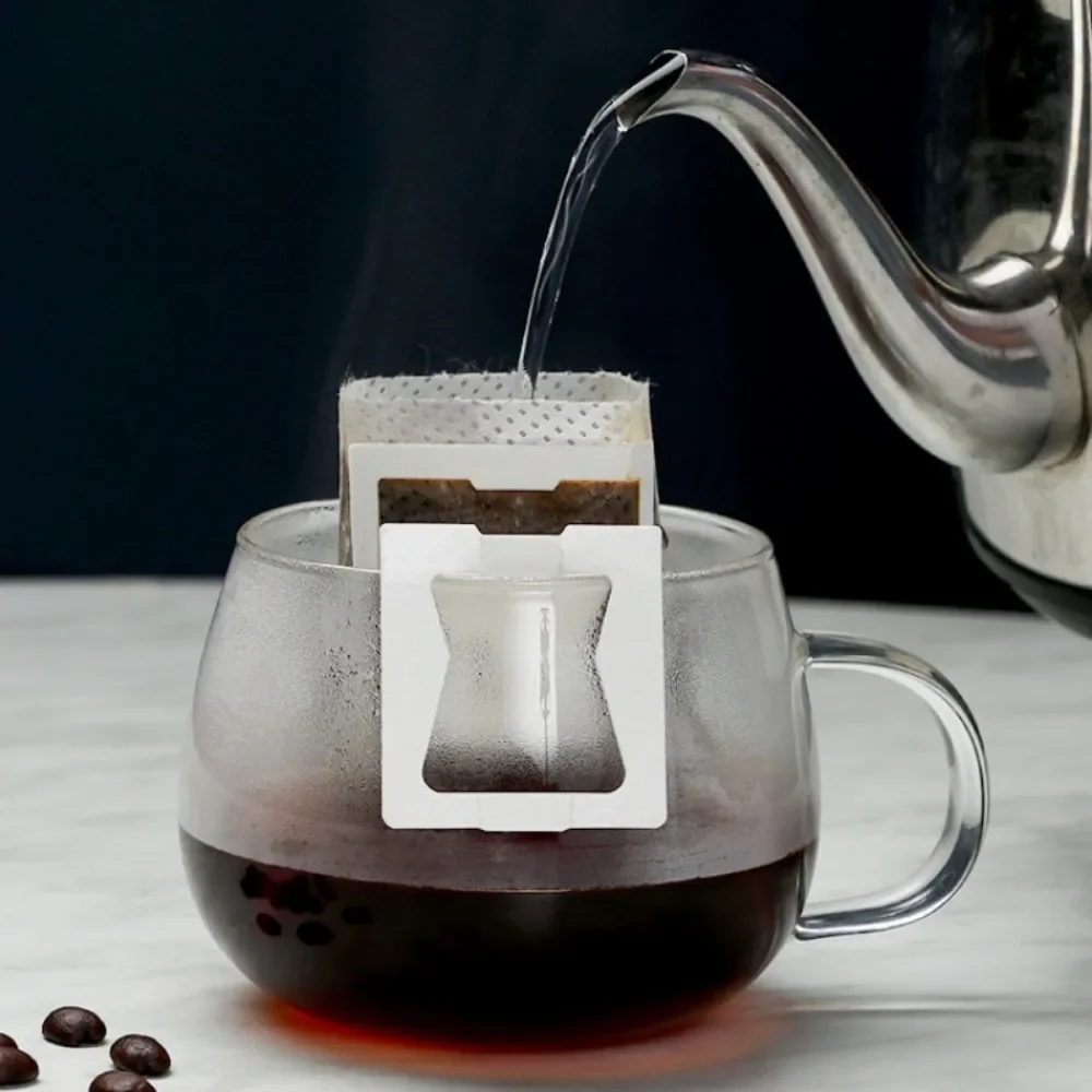 50PC Disposable Coffee Filter Bags Portable Hanging Ear Drip Coffee Filters Eco-Friendly Coffee Filter Paper Kitchen Accessories image 2