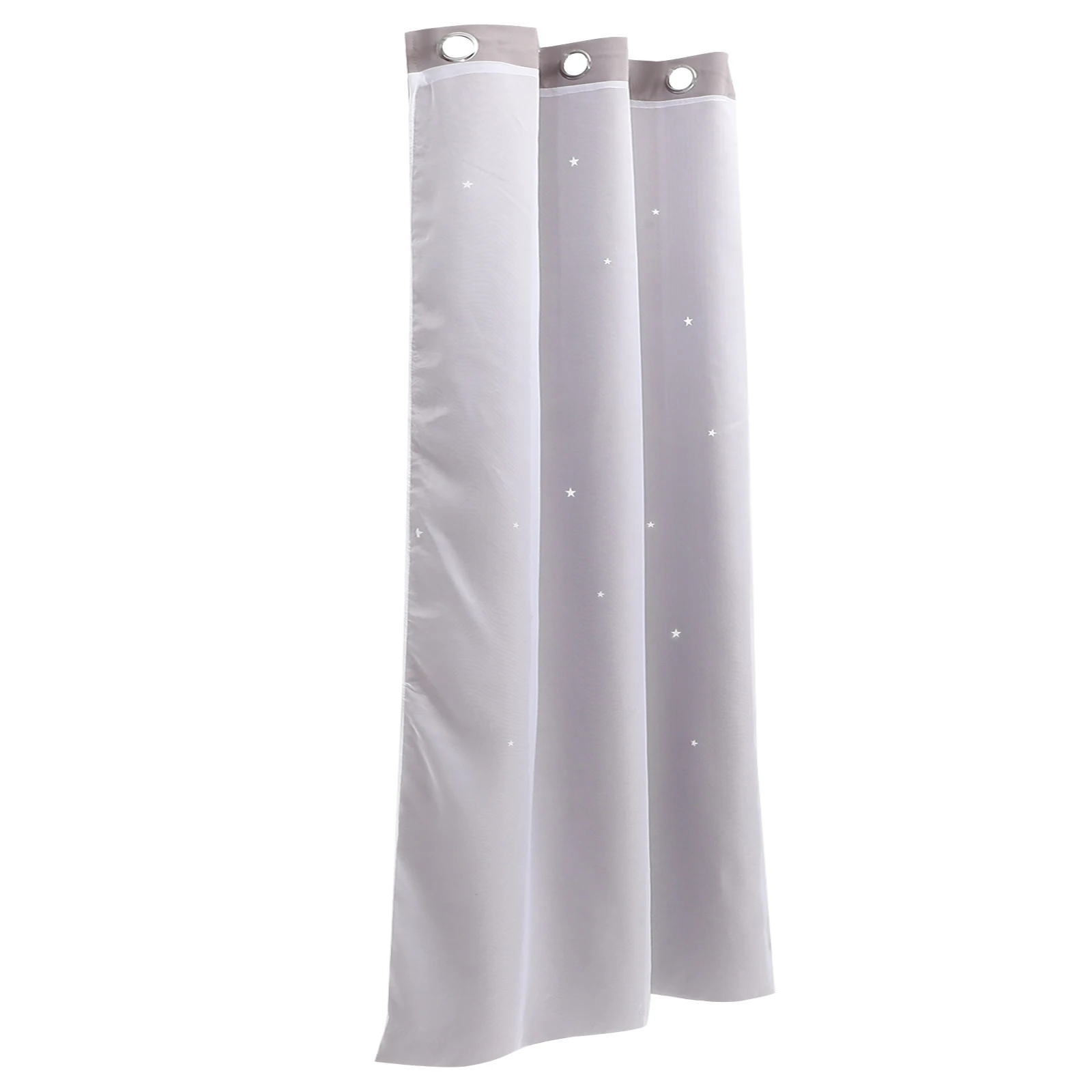 Rideaux occultants roses en dentelle, 100x200cm, princesse étoile, panneaux de fenêtre transparents pour chambre à coucher et salon