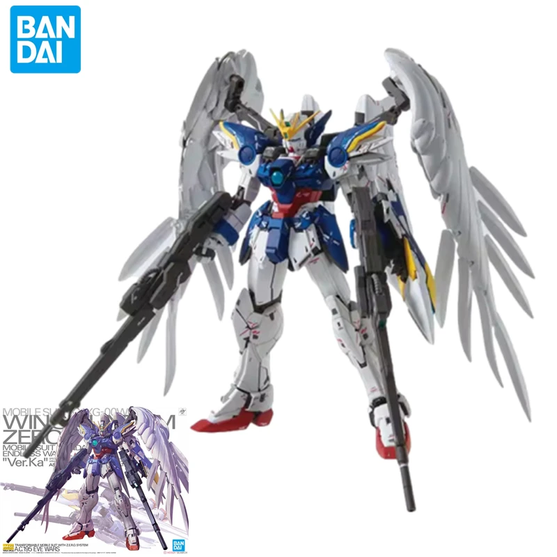 Bandai MG Wing Gundam Zero EW Ver.Ka assembled model movable robot toy collection figure XXXG-00W0 mecha ornament Christmas gift