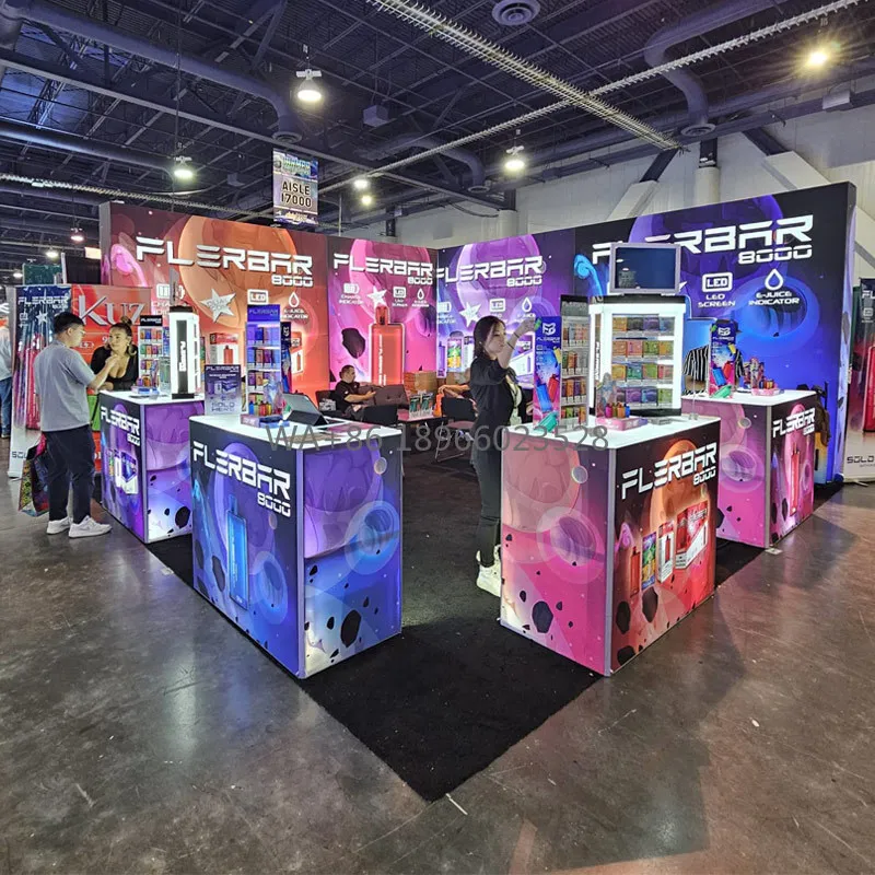 

20X20 Foot Portable Trade Show Booth Tradeshow Booth Display Backlit Modular Exhibition Booth Design Fair Stand with Counter