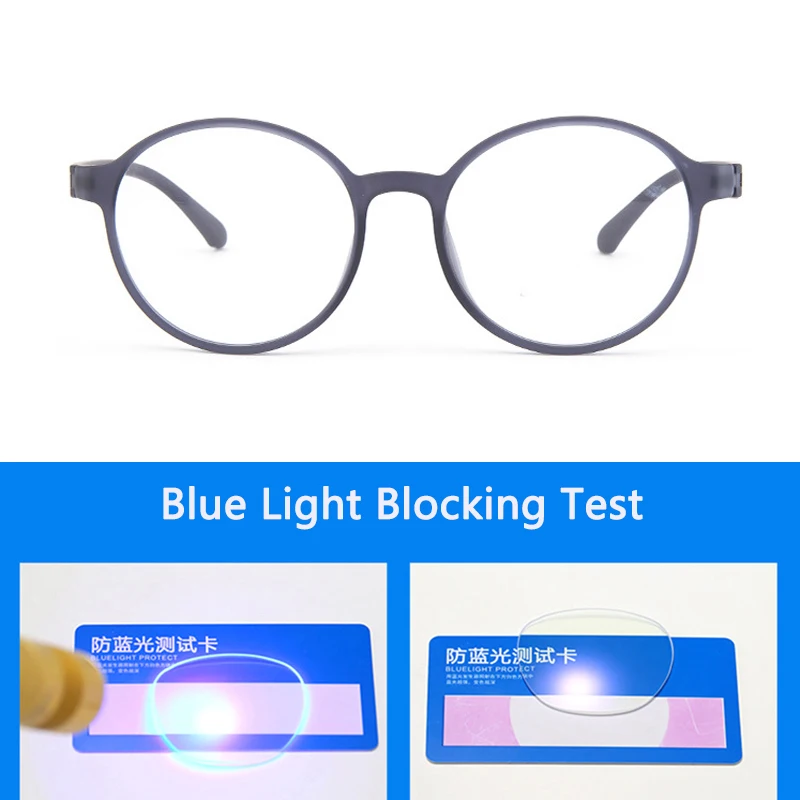 TopGlass nuovi uomini occhiali da vista anti-blu donna montatura rotonda occhiali presbiti occhiali per Computer ultraleggeri TR90 aste 275