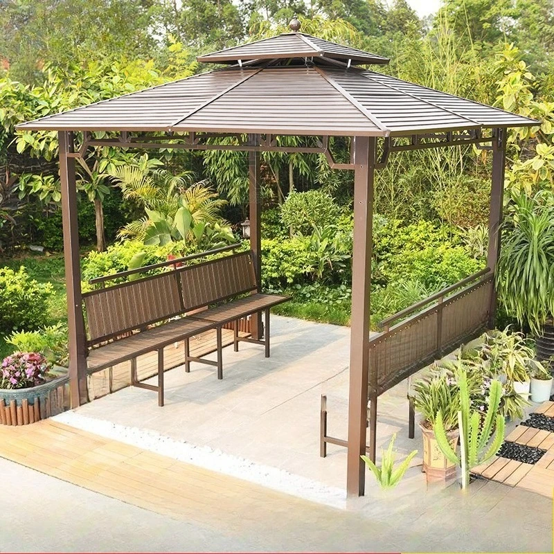

Outdoor awning galvanized ceiling pavilion tent villa courtyard scenic spot leisure wind-resistant canopy pavilion