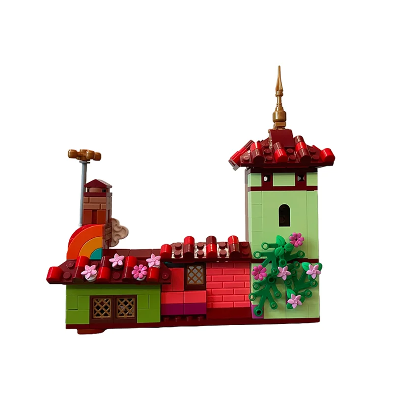 977개 MOC 엔칸토 마드리갈 하우스 대체 모델 블록 크리스마스 선물 조립 장난감 DIY 아이디어 교육용 브릭 어린이용