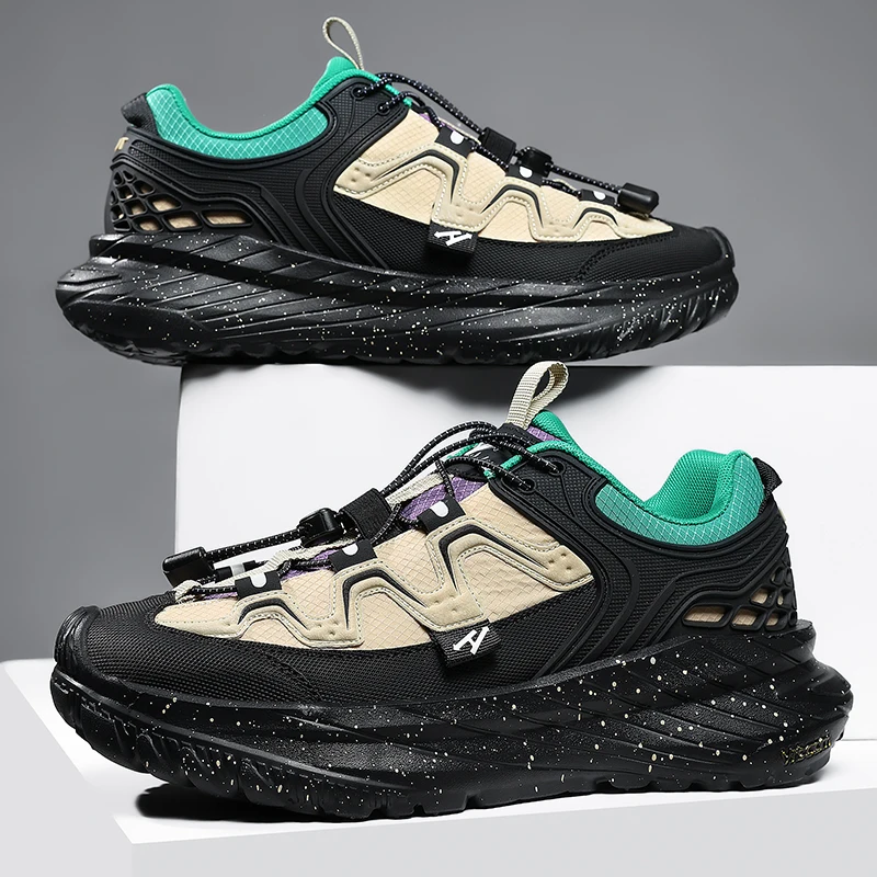 

Men's sports shoes, lightweight carbon plate racing running shoes, winter shock absorption, anti slip, wear-resistant, breathabl