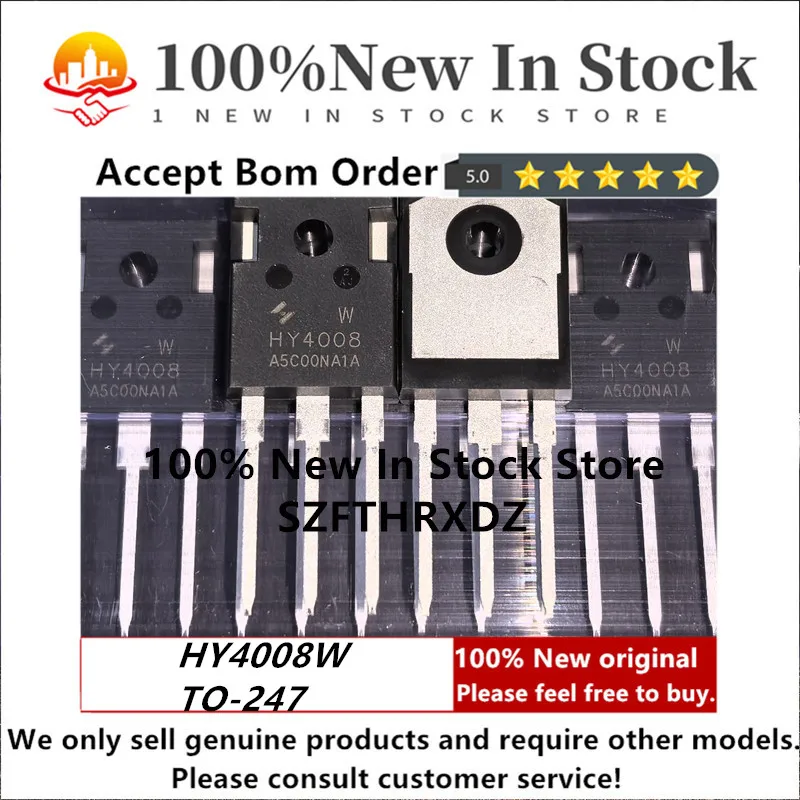 

SZFTHRXDZ 100% NEW ORIGINAL HY4008W TO-247 HY4008 TO247 MOSFET 80V 200A 2.9mΩ