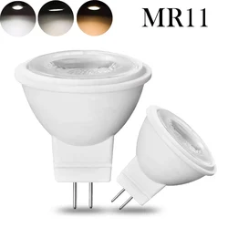 Dimmable MR11 GU4 3W Spotlight 110V 220V 12V 24V LED Lamps 2700-6000K White Energy Saving LED Downlight For Bedroom Living Room