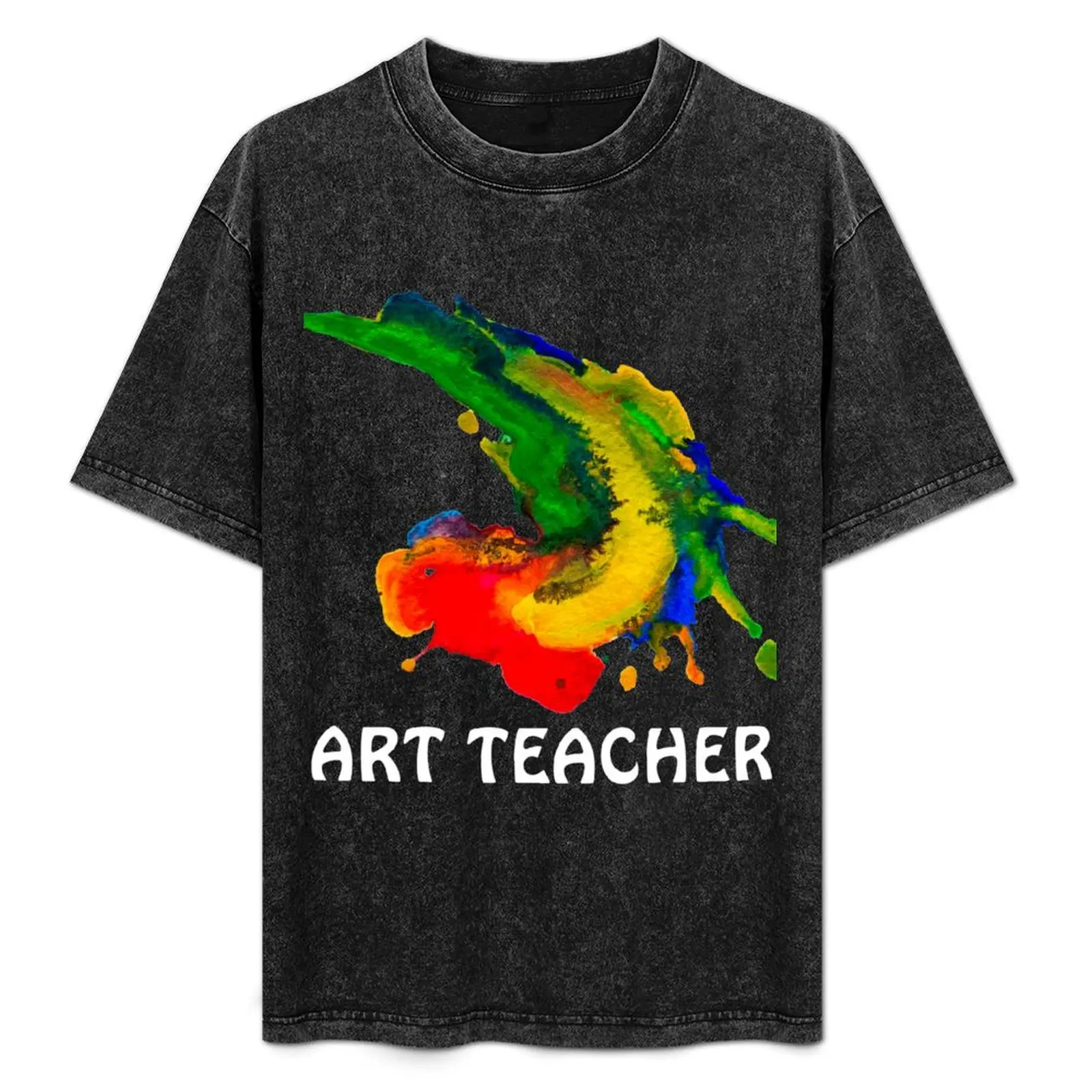 美術教師ペイントスプラッシュ教育創造性教室tシャツ速乾性釣りtシャツ