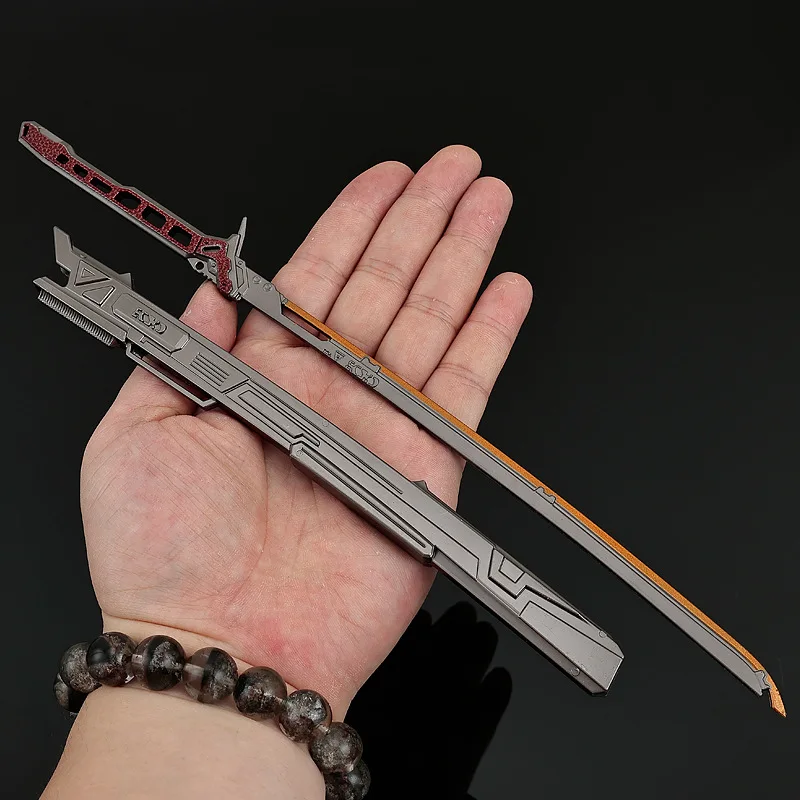 30 CM Arena Breakout Chinese Game Peripherals Metal Craft Weapons Model Collectible Desk Ornaments Creative Gifts for Boy Toy