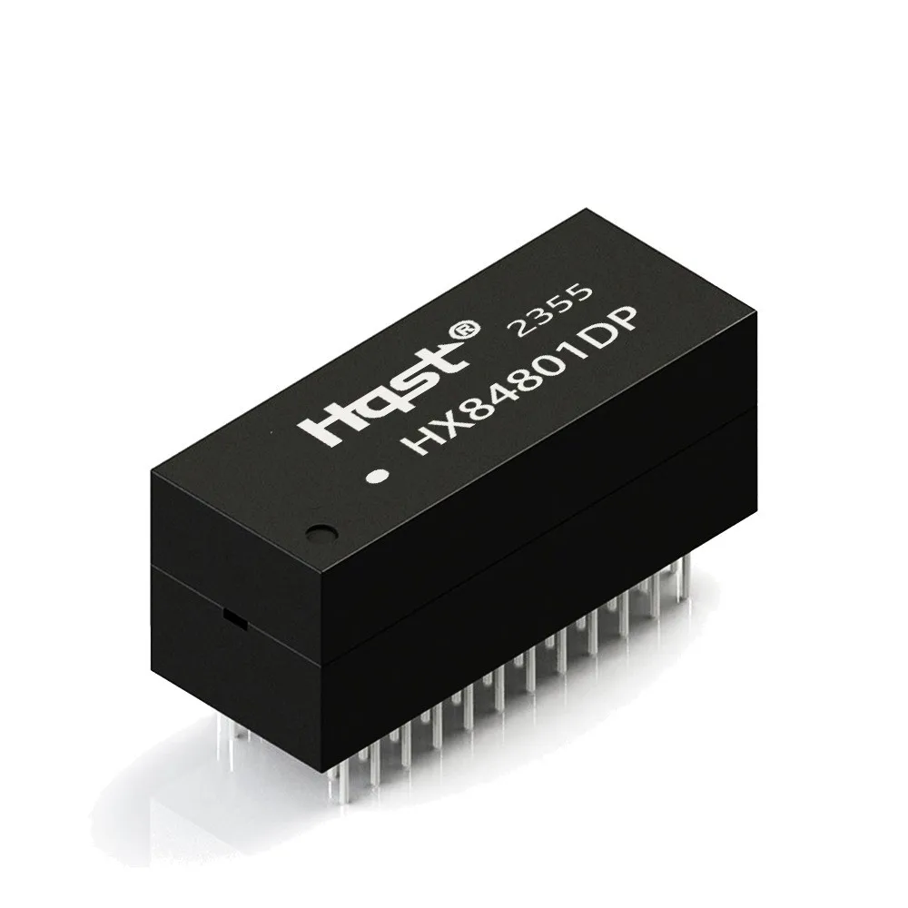 HQST HX84801DP 100Mbps RJ45 Ethernet Transformador Magnético ModuleDIP12-PinVertical, Filtro de Rede para Router/Switch/Dispositivos LAN