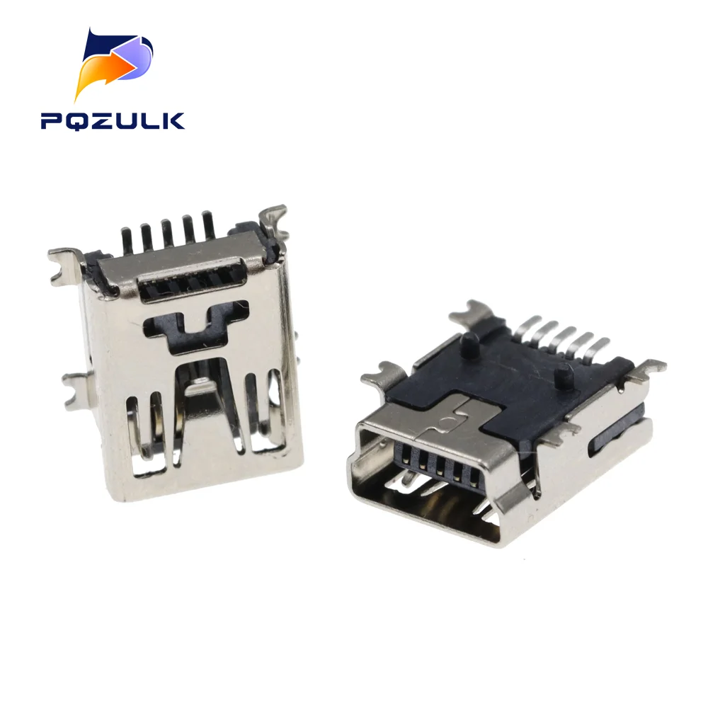 

1000PCS Mini USB 5Pin Female Socket Connector 4Foot For Tail Charging Mobile Phone SMD