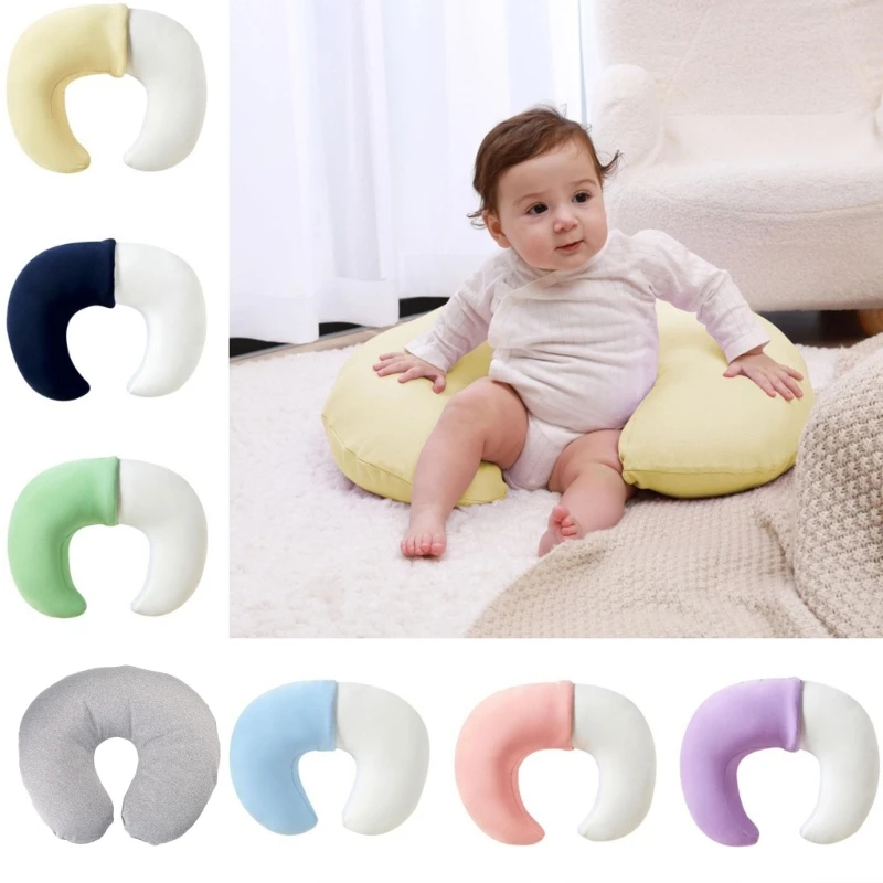 Head Support Cushion Nursing Pillow with Detachable Pillowcase Soft Pillow for Breastfeeding Newborns Pillow