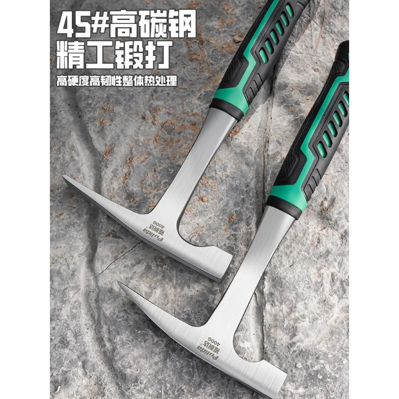Geological exploration hammer Professional quarrying  Integrated  Duckbill Sheet metal Iron tip quarrying  Start
