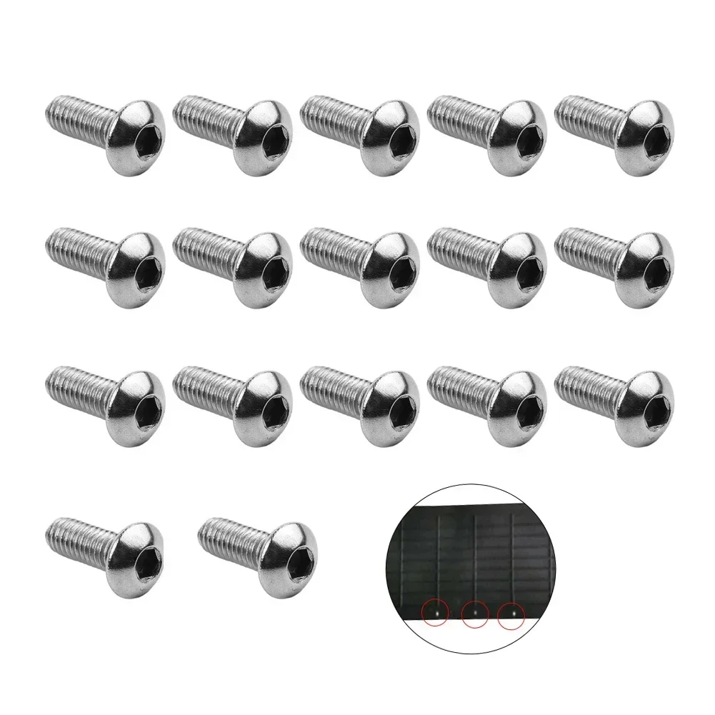 17Pcs Electric Scooter Steel Bolts For M365 Bottom Board Screws 3*8mm Durable Steel Repair Replace Bolt