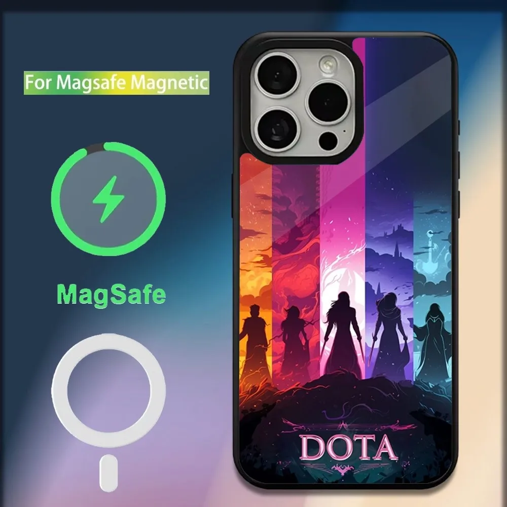 حافظة هاتف D-Dota 2 الرائعة لهاتف iPhone 16,15,14,13,12,11,Plus,Pro,Max, Mini Magsafe شحن لاسلكي مغناطيسي #5