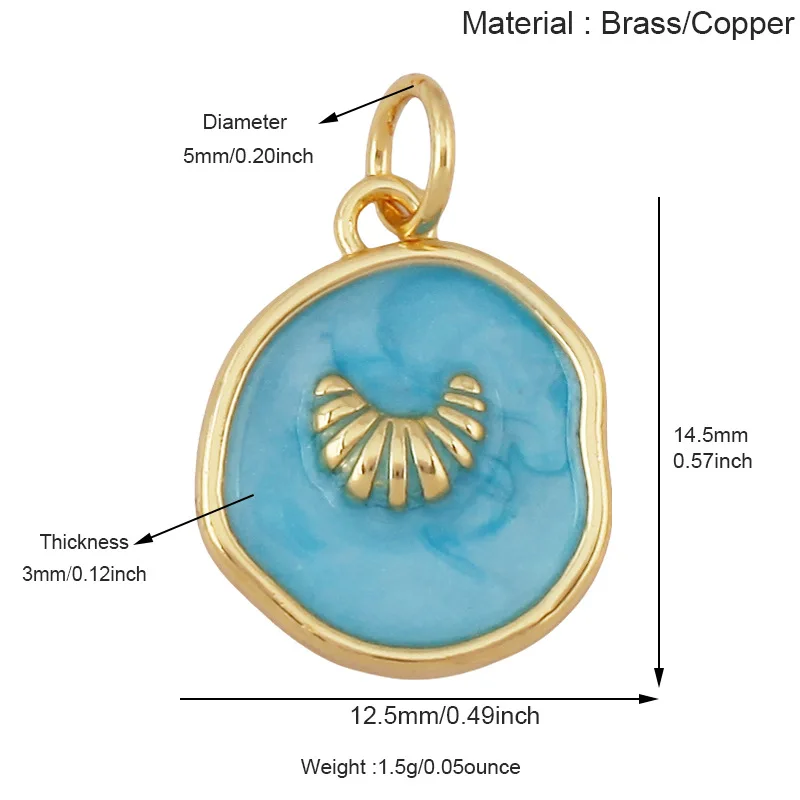 المحيط الحيوان سحر قلادة للقلادة ، العصرية جراد البحر قذيفة كراب نجم البحر Ins نمط مجوهرات العثور على مكونات لوازم R07