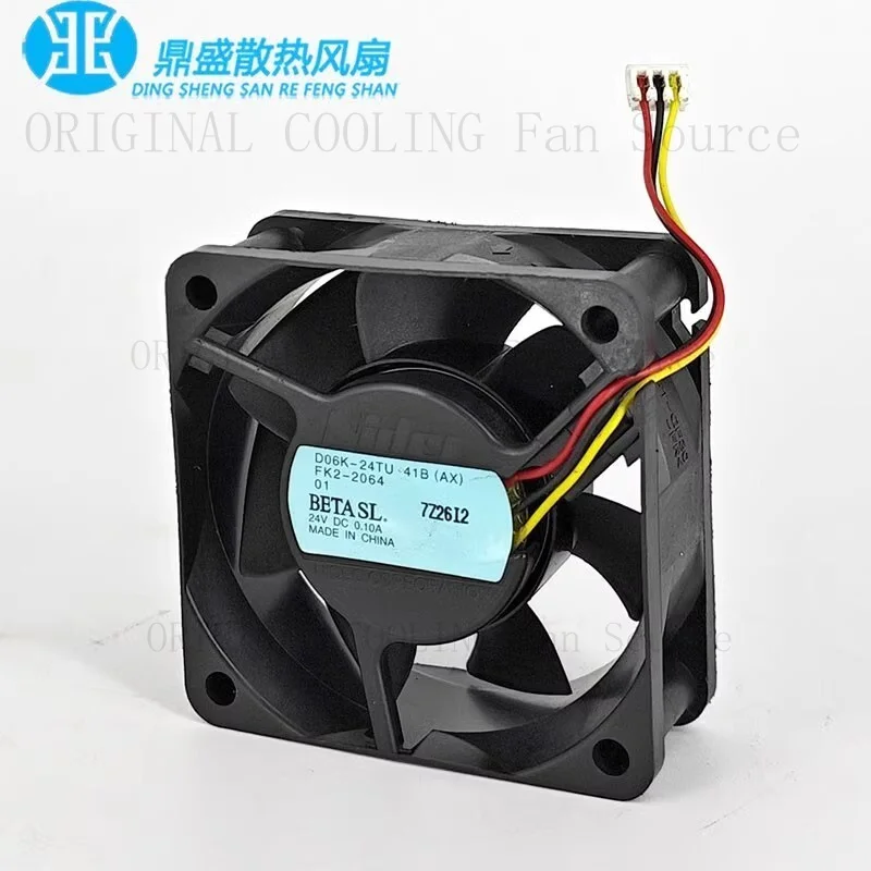 H FOR NIDEC D06K-24TU 41B  6025 24V 0.10A 3-Pin Cooling Fan