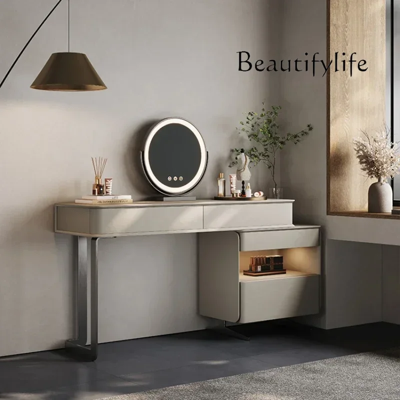 

Luxury Storage Wood Vanity Table Mirror Stool Luxury Bedroom Dresser Organizer Beauty Comfortable Schminktisch Trendy Furniture