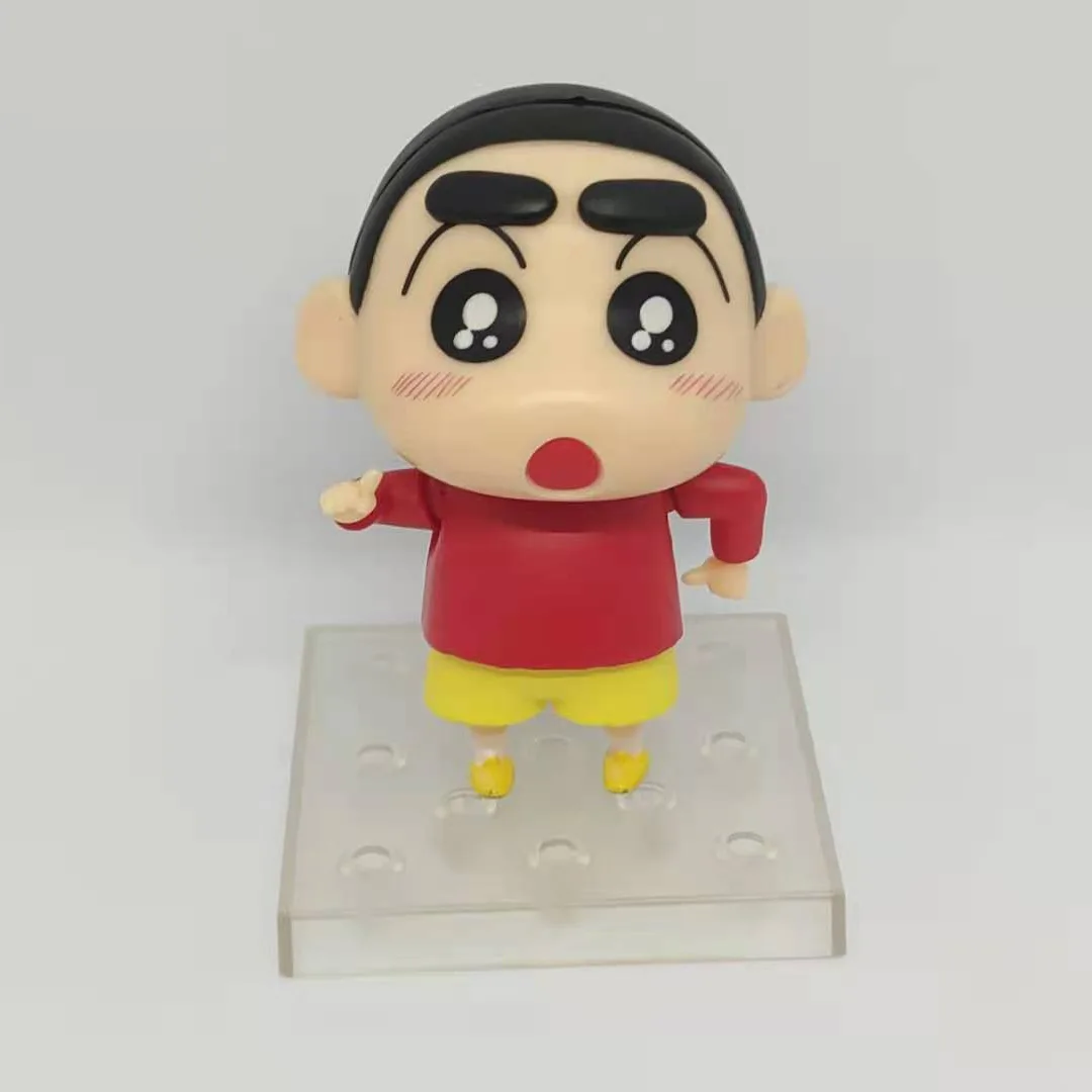 10 cm Anime Crayon Shin-chan q-version Gemeinsame mobilität Action Figure PVC Modell Statue Spielzeug Puppe Schreibtisch Dekor sammeln Geschenke