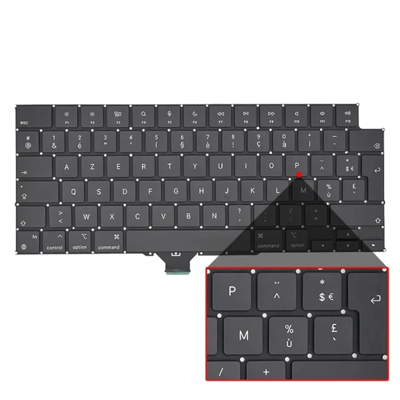 

AZERTY Keyboard For Macbook Pro M1 Pro/Max Retina 14" 16" A2442 A2485 Replacement FRENCH NOTEBOOK