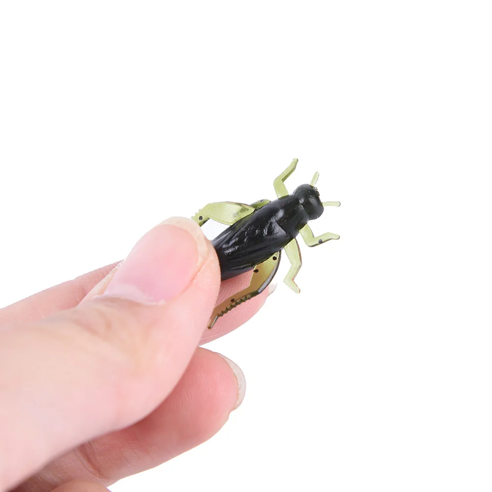 20pcs/lot Artificial Soft Cricket Fishing Lures  Insect Bait Pesca Lightweight Grasshopper Floating Ocean Wobblers Silicone Bait