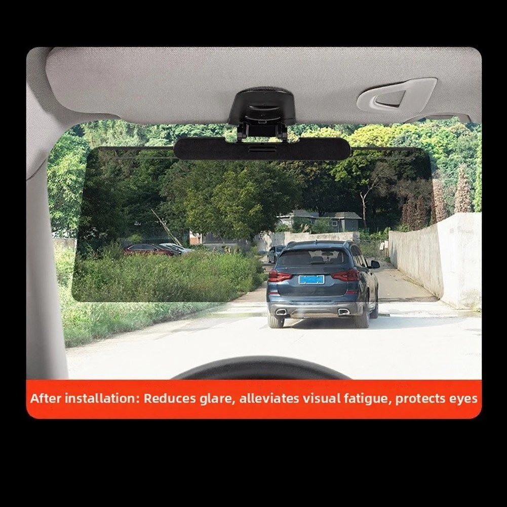 Clip On Sun Visor Extension for Auto Applications Delivers Added Protection From Direct and Refracted Sunlight Exposure