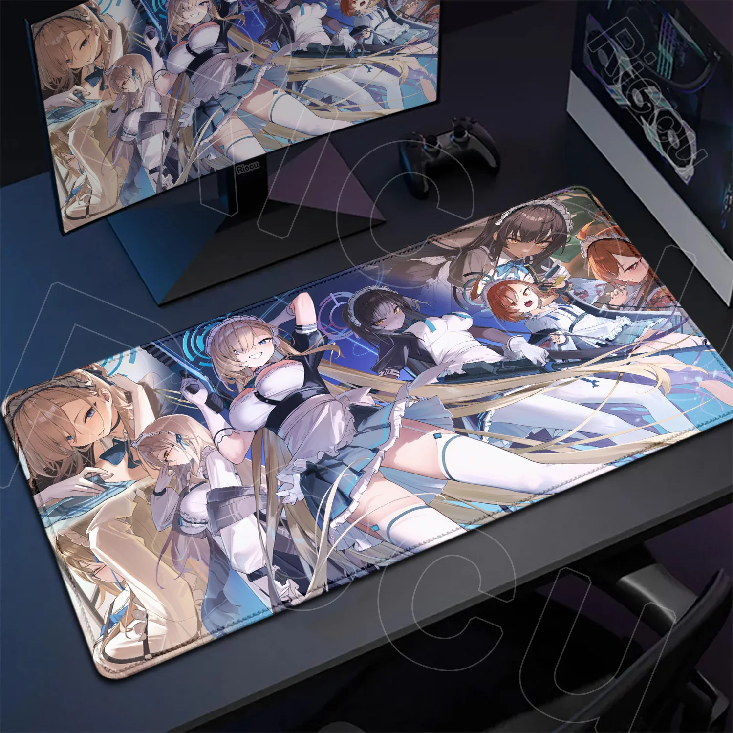 

Sexy Girl Mouse Pad Anime Blue Archive Hentai Mousepad 40x90cm Big Boobs Naked Computer Table Pad Xxl Extended Playmat Mouse Mat