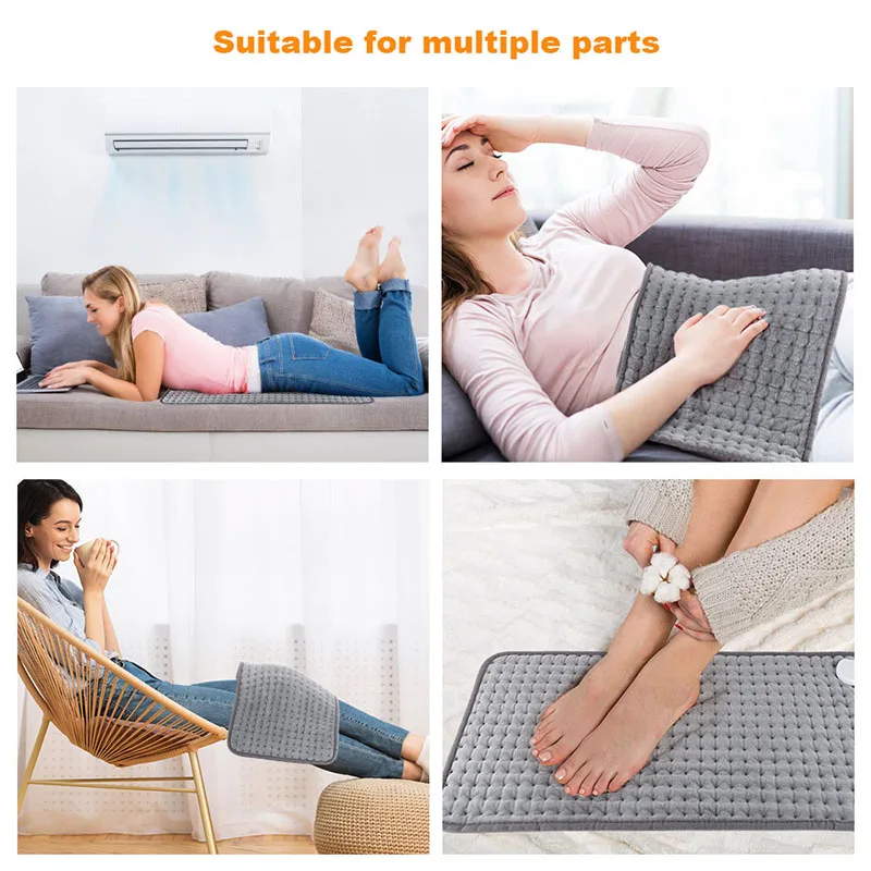 Heating Pad For Back Pain & Cramps Relief, Electric Heat Patch Physiotherapy Moist Heat Pad Over-Heated Protection Auto Shut Off