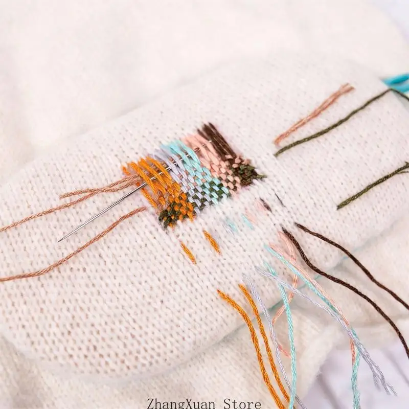 Elliptisches Holzstopfwerkzeug zum Ausbessern von Socken, Pullovern, Jeans, Kleidung, Reparatur, 3 x – Detail 4